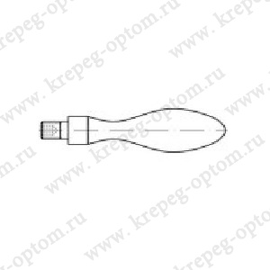 DIN 98 Ручка машинная вращающаяся с резьбовой цапфой и шестигранным углублением под ключ