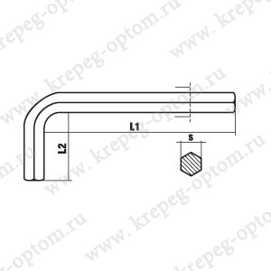 DIN 911 Ключ торцевой для внутреннего шестигранника (ISO 2936)