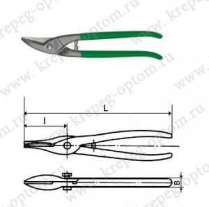 ОПМ 53012011 Ножницы ручные для фигурной резки металла