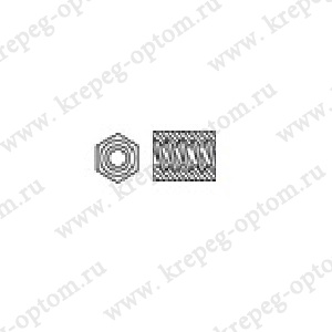 ОПМ 103003 Гайка шестигранная 1.5d с трапец. резьбой