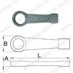 ОПМ 53024015 Ключ накидной односторонний ударный